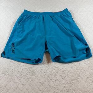 Rhone Swift 7 workout lined athletic running training Mens’s Shorts Blue Medium